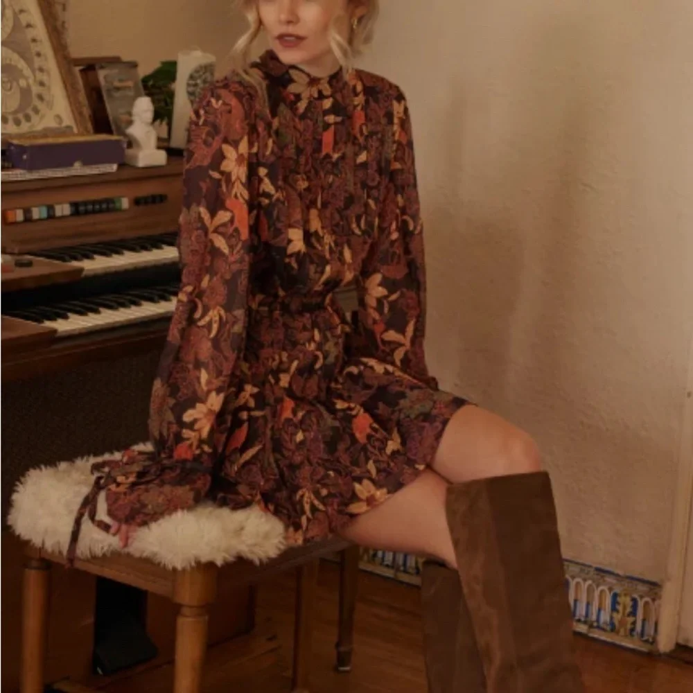 NWT Lost + Wander Wild Bergamot Mini Dress - Picture 3 of 6